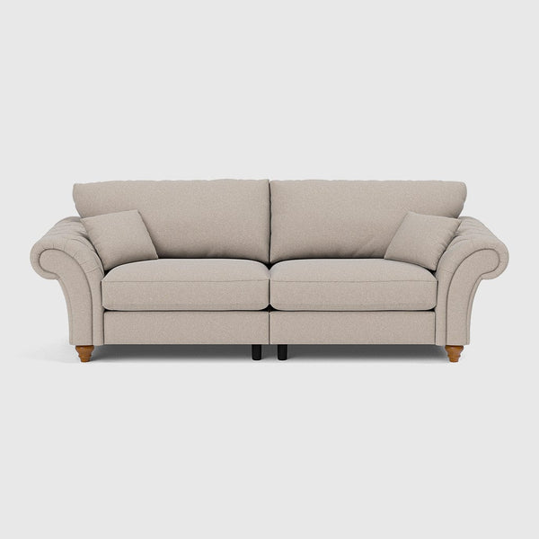 Cream high back deals sofa