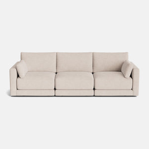 Zaya Textured Boucle Large Sofa - Stone Whisper