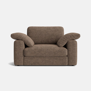 Amelie Luxe Chenille Loveseat - Smokestone