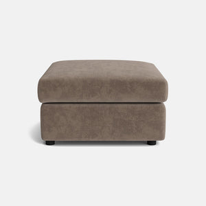 Seville Luxe Chenille Footstool - Wild Truffle
