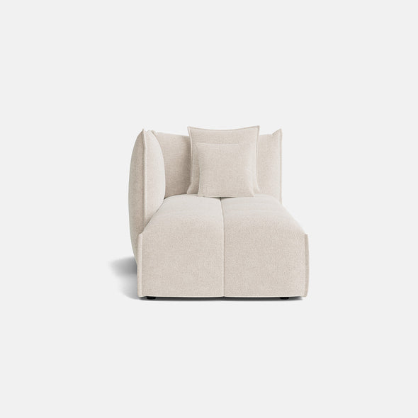 Nala Chenille Boucle Left Chaise Piece - Champagne Haze - OUTLET