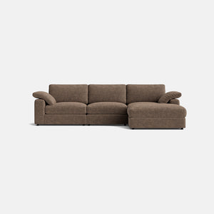 Amelie Luxe Chenille Left/Right Corner Sofa Footstool End - Smokestone