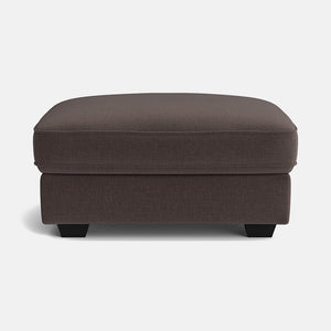 Bloomsbury Luxe Chenille Small Footstool - Deep Espresso