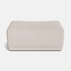 Keira Textured Chenille Footstool - Sand Whisper