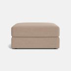 Lumi Luxe Chenille Footstool - Ash Taupe