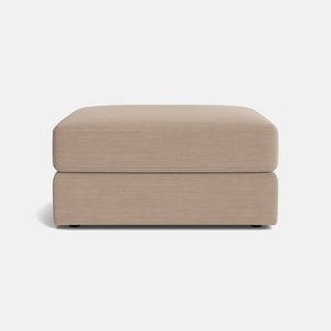 Lumi Luxe Chenille Footstool - Ash Taupe
