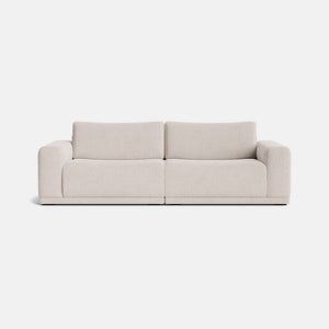 Keira Textured Chenille Medium Sofa - Sand Whisper
