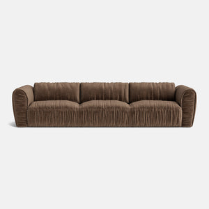 The Mocha Luxe Chenille Large Sofa - Cocoa Mousse