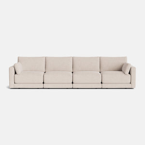 Zaya Textured Boucle XL Sofa - Stone Whisper