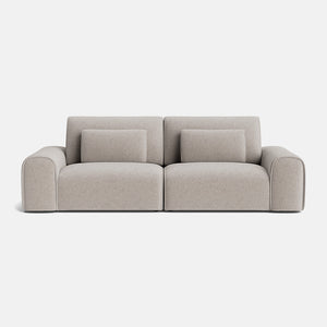 Kate Luxe Chenille Medium Sofa - Neutral Linen