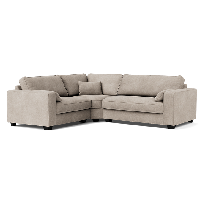 Bloomsbury Luxe Chenille Left Corner Sofa - Summer Linen