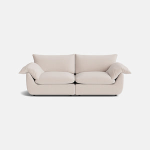 Inez Luxe Chenille Medium Sofa - Cashmere Stone