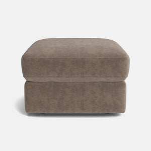 Milan Luxe Chenille Footstool - Wild Truffle