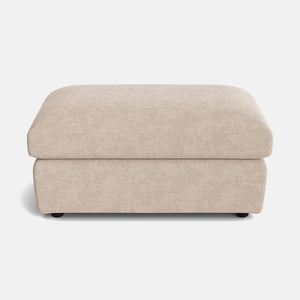 Sian Luxe Chenille Footstool - Stone Haven