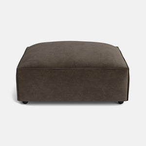 Marylebone Luxe Chenille Small Footstool - Moody Mocha 90x70cm