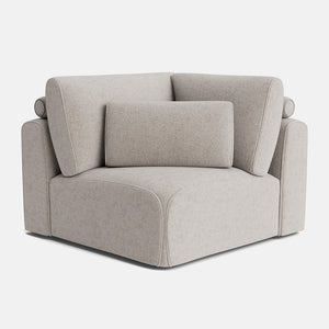 Kate Luxe Chenille Corner Piece - Neutral Linen