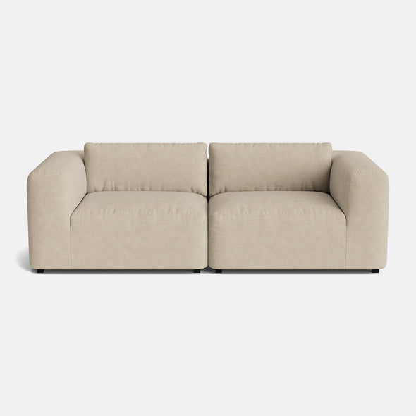 Stamford Soft Woven Texture Medium Sofa - Desert Mirage