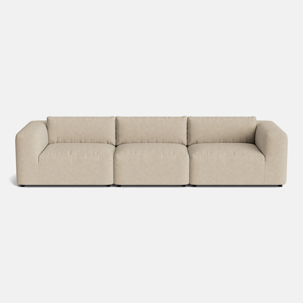 Stamford Soft Woven Texture Large Sofa - Desert Mirage