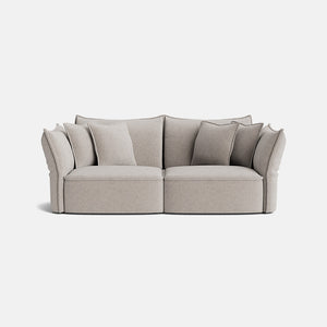 Nori Luxe Chenille Medium Sofa - Neutral Linen