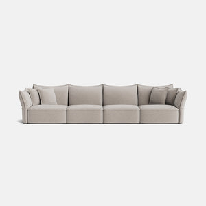 Nori Luxe Chenille XL Sofa - Neutral Linen