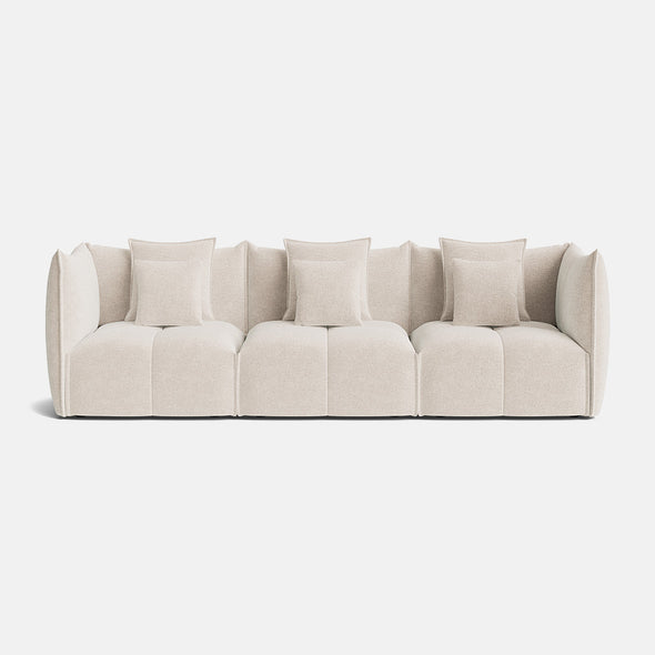 Nala Chenille Boucle Large Sofa - Champagne Haze
