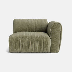 The Matcha Luxe Chenille Right Arm Piece - Calm Green