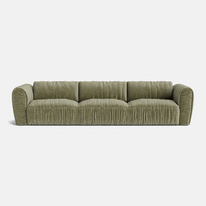 The Matcha Luxe Chenille Large Sofa - Calm Green