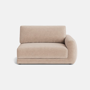 Remi Luxe Chenille Sliding Right Arm Piece - Taupe Haze