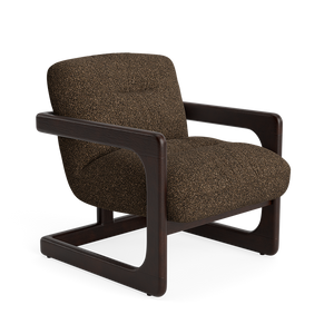 Chantal Textured Boucle Accent Chair - Autumn Bark