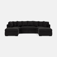 Grey U-Shape Sofas