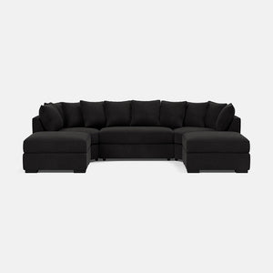 Bishop Luxe Chenille U-Shape Corner Sofa - Roof Top