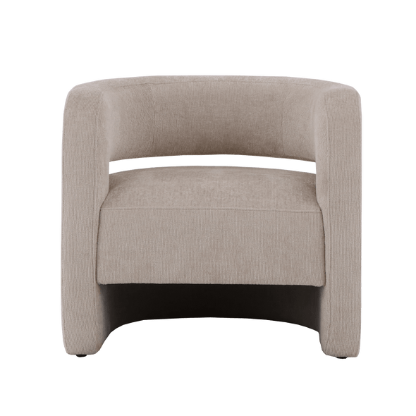 Heidi Luxe Chenille Accent Chair - Quartz Stone