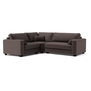 Bloomsbury Luxe Chenille Left Corner Sofa - Deep Espresso