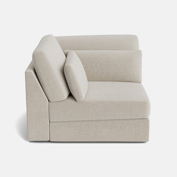 Chesham Luxe Chenille Corner Piece - Vanilla Frost