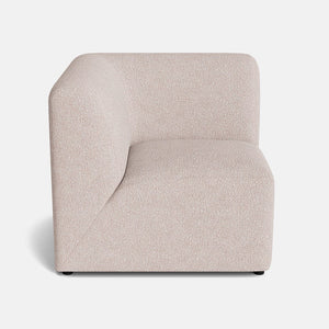 Nova Soft Textured Chenille Corner Piece - Pebble Drift