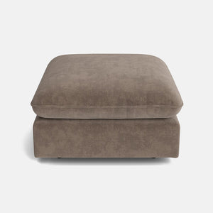 Berlin Luxe Chenille Footstool - Wild Truffle