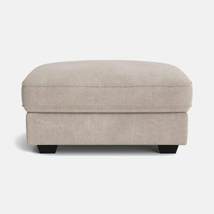 Bloomsbury Luxe Chenille Small Footstool - Summer Linen