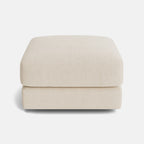 The Dreamer Soft Linen Look Footstool - Soft Dusk