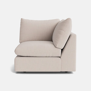 Inez Luxe Chenille Corner Piece - Cashmere Stone
