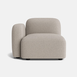 Copenhagen Soft Woven Texture Left Arm Piece - Balanced Greige