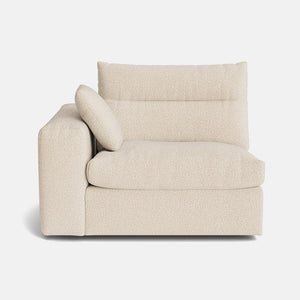 Marnie Textured Chenille Left Piece - Sandcastle