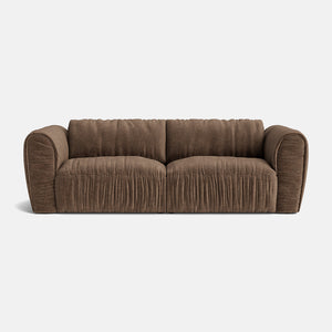 The Mocha Luxe Chenille Medium Sofa - Cocoa Mousse