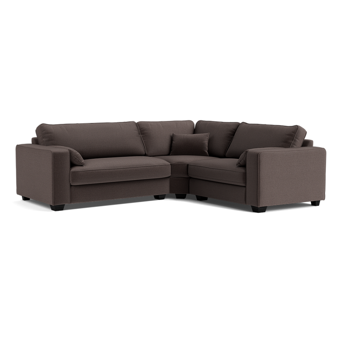 Bloomsbury Luxe Chenille Right Corner Sofa - Deep Espresso