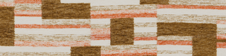 Maia Jacquard Weave Accent Chair - Terracotta Maze