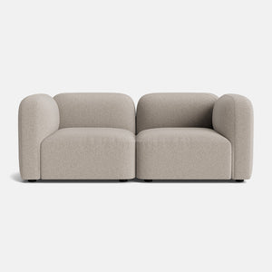 Copenhagen Soft Woven Texture Highback Medium Sofa - Balanced Greige