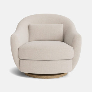 Alva Luxe Chenille Glider Chair - Moon Beam