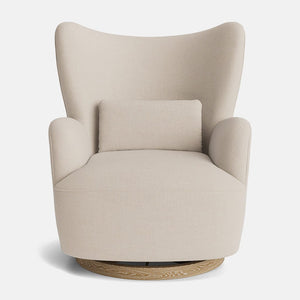 Bria Luxe Chenille Glider Chair - Subtle Seashell