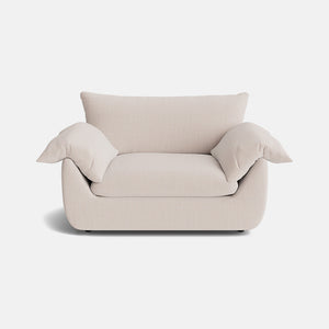 Inez Luxe Chenille Loveseat - Cashmere Stone