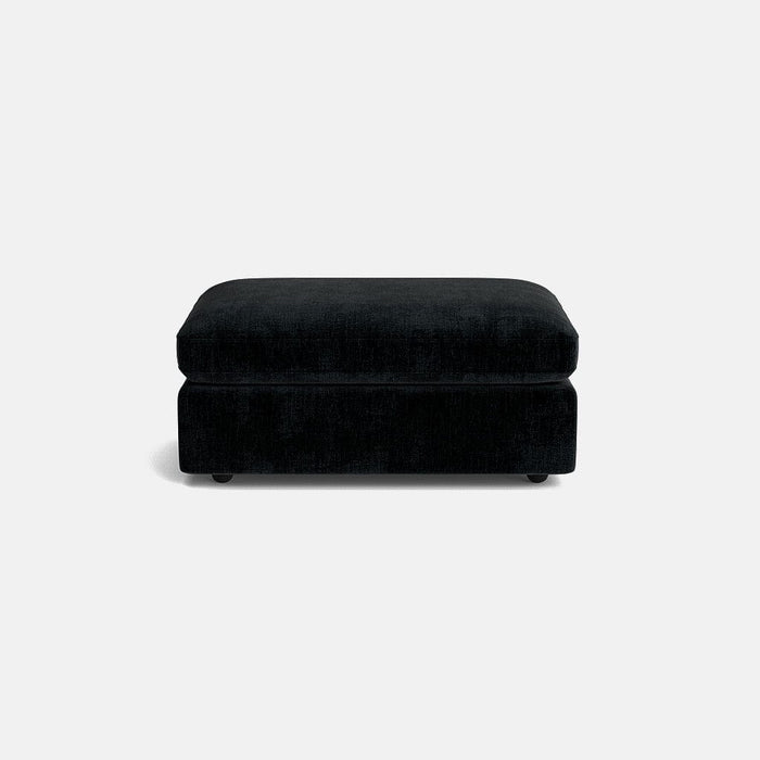 Berkeley Luxe Chenille Footstool - Midnight Haze - OUTLET