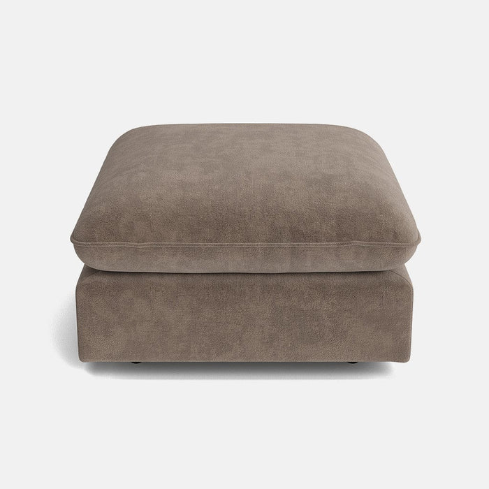Berlin Luxe Chenille Footstool - Wild Truffle  - OUTLET